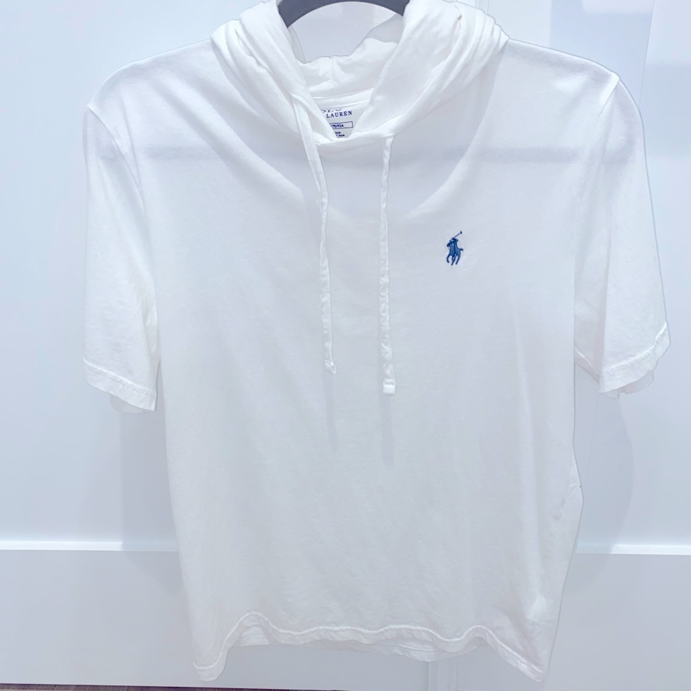 Men’s Polo Ralph Lauren T-Shirt Hoodie - White
